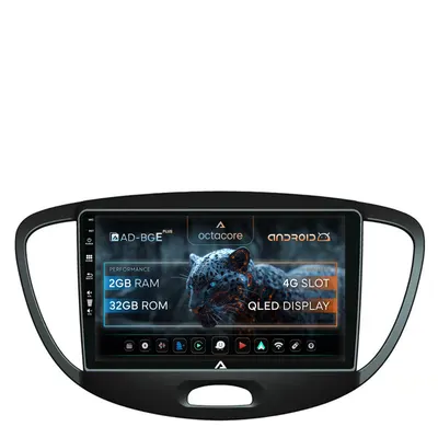 Navigatie Hyundai I10 (2007-2013), Android, E-Octacore 2GB RAM + 32GB ROM, 9 Inch - AD-BGE9002+AD-BGRKIT198