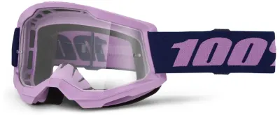 Ochelari atv cross 100% Strata 2 Purple, lentila clara