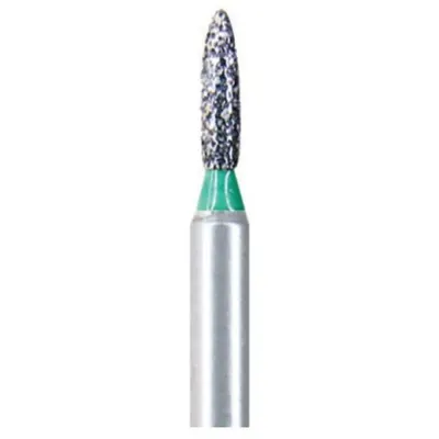 Freze Diamantate Stomatologice, Flacara, 247-007 F, Granulatie Fina, pentru Turbina, 5 Bucati