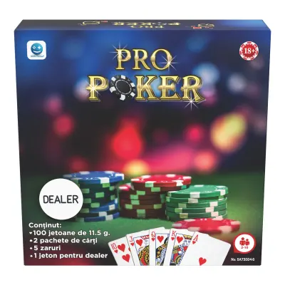 Joc de societate, Smile Games, Pro Poker, 100 jetoane