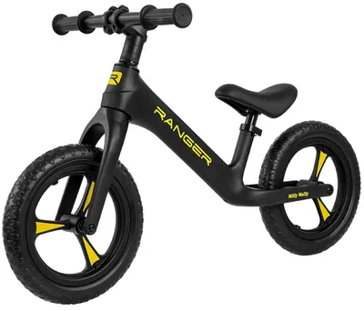 Bicicleta de echilibru Milly Mally - Ranger, negru