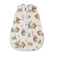 Sac de dormit, MimiNu, Pentru bebelusi, De iarna, Din bumbac certificat Oeko Tex Standard 100, Cu fermoar, 70 cm, 0 - 6 luni, 2.5 Tog, Time for fun