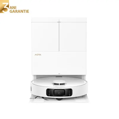Aspirator robot cu mop MOVA E50 Pro Ultra Robot Vacuum, 30.000 Pa, 5.200mAh, 200 min, MaxiReach™, statie inteligenta, White - Default Title