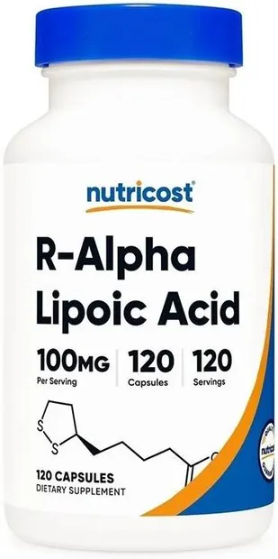 R-Alpha Lipoic Acid, 100 mg, 120 capsule, Nutricost