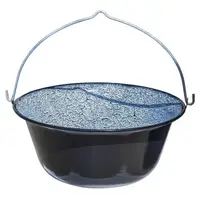 Ceaun Smaltuit cu Maner, 8 l, Negru