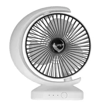 Ventilator mic de birou alimentat prin USB 3 viteze culoare alba