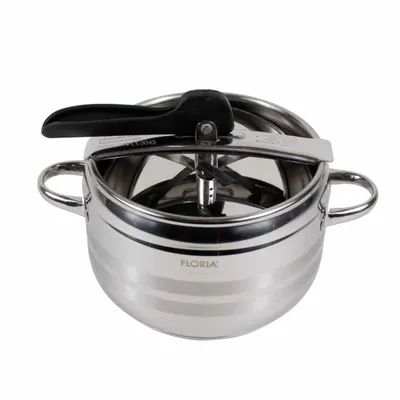Oala sub presiune inox cu capac, diametru 20 cm, 5L / ZLN 4627 Engros