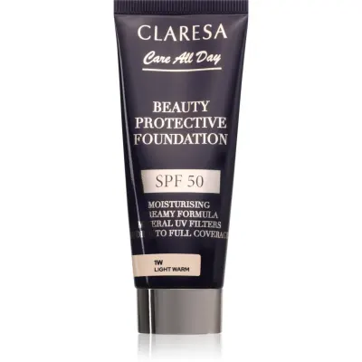 Claresa Care All Day Beauty Protective Foundation machiaj de protectie SPF 50 culoare 1W Light Warm 30 ml