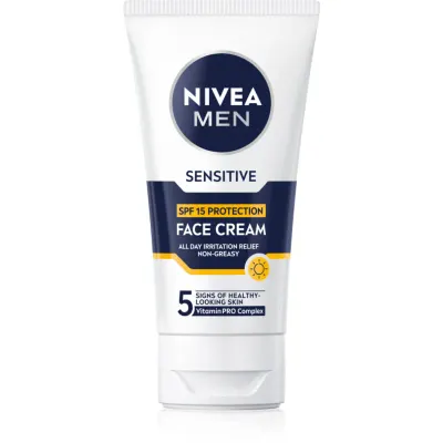 NIVEA MEN Sensitive cremă protectoare pentru barbati SPF 15 75 ml