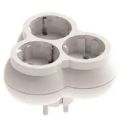 Triplu stecher cu CP Ovivo OV00762, 220-240V, IP20, alb