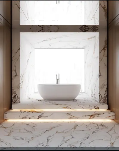 Cada Freestanding Marble Luxe 3, 1720mm lungime×790mm latime×580 mm inatime