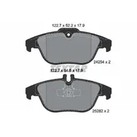 Set placute frana, frana disc TEXTAR 2425401