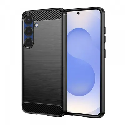 Husa pentru Samsung Galaxy S25 S931, Techsuit, Carbon, Neagra