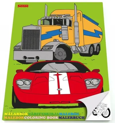 Carte de colorat Sense - Vehicule, Asortiment