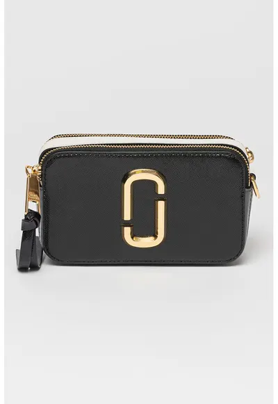 Geanta crossbody din piele The Snapshot - Negru