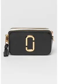 Geanta crossbody din piele The Snapshot - Negru