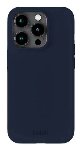 Husă Holdit - Silicone, iPhone 16 Pro, Midnight Blue