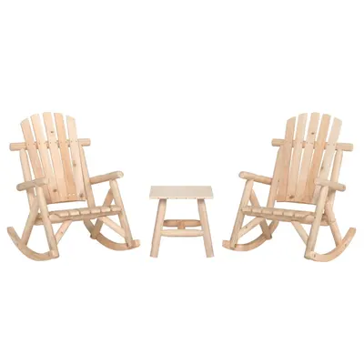 Gossi set mobilier de gradina, 3 piese, lemn masiv de molid