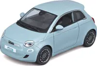 Mașinuță metalică Bburago - Fiat 500e, 1:24, albastru