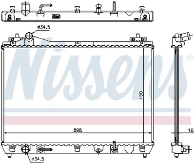 Radiator apa racire motor (transmisie automata) SUZUKI GRAND VITARA II 2.0 2.4 dupa 2005