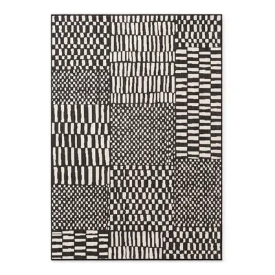 Covor pentru exterior și interior negru/crem 120x170 cm Haringey Barkham – Ted Baker