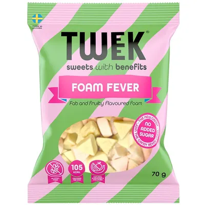 Jeleuri Spumoase cu Aroma de Fructe cu Stevie fara Zahar Adaugat Foam Fever 70g