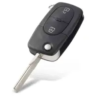 Carcasa cheie auto Techstar 2 butoane compatibila VW Golf MK4, Passat B5, Bora 1998–2001 – lama HU66, pentru baterie CR1620