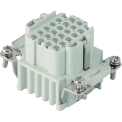 Contector industrial Mama - 44X27 - 24P + E 10A 250V / 4kV / 3 - CRIMP CONNECTION - GRI