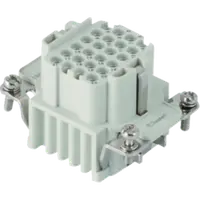 Contector industrial Mama - 44X27 - 24P + E 10A 250V / 4kV / 3 - CRIMP CONNECTION - GRI