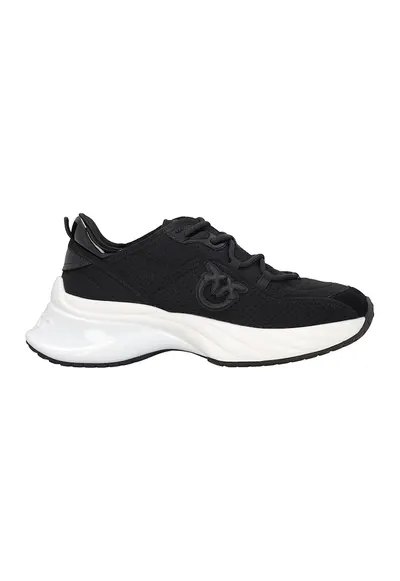 Pantofi sport wedge cu perforatii - Negru