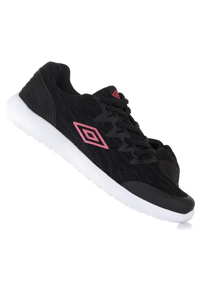 Pantofi sport dama alergare - negru - material sintetic