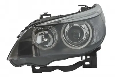Far fata Stanga (xenon, D2S H7 LED W5W, electric, cu motor, culoare insert: negru) potrivit BMW 5 (E60), 5 (E61)