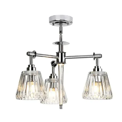 Lampa suspendata Agatha 3 Light Pendant – Polished Chrome