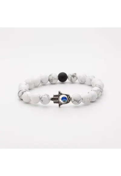 Bratara din pietre semipretioase Howlite