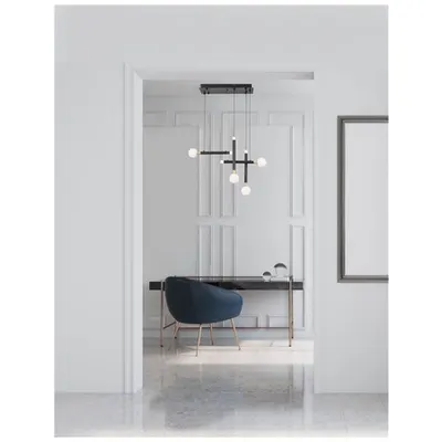 Lampa suspendata CAYO Opal Sticla & Acrylic Brass & Negru Aluminiu LED 20 Wat 230 Volt 1000Lm 3000K IP20