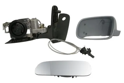 Oglinda laterala Stanga potrivit SEAT ALHAMBRA; VW SHARAN pana in 2010 - (mecanic, asferica, crom, capac)