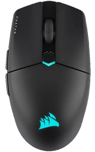 Mouse gaming Corsair - Katar Elite Wireless, 26000 DPI, negru