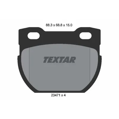 Set placute frana, frana disc TEXTAR 2347101
