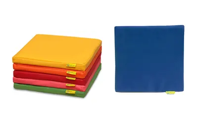 Set de 6 perne pătrate din piele ecologică , 35 x 35 cm