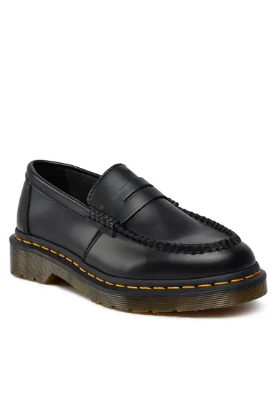 Mocasini unisex - Dr Martens - piele naturala cu negru