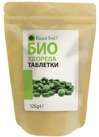 Chlorella organică, 500 mg, 250 tablete, Balev Bio
