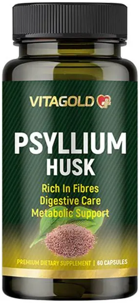 Psyllium Husk, 60 capsule, Vitagold