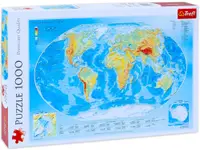 Puzzle Trefl din 1000 de piese - Harta fizica a lumii