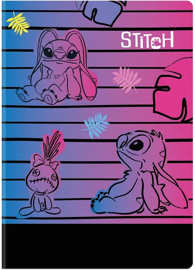 Caiet Cool Pack Disney - Stitch Purple, A4, 60 foi, pătrate mici