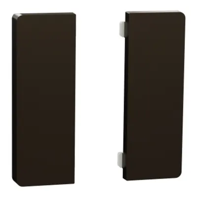 Set de 2 clapete 1/2 pentru Push buton KNX Dynamic Labeling System Design, moca metalic