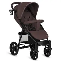 Carucior sport, Lionelo, Annet Plus, De la nastere, Cu accesorii si capotina XXL reglabila, 0 - 22 Kg, Conform cu standardele europene de securitate EN1888-1 si EN1888-2, Maro