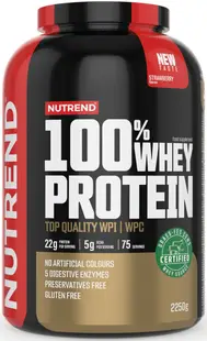 100% Whey Protein, căpșună, 2250 g, Nutrend