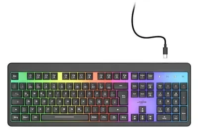Tastatură gaming Hama - Urage Exodus 215 Illuminated, RGB, neagră
