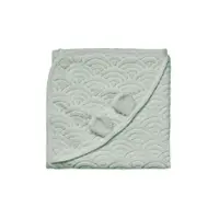 Prosop cu glugă pentru copii verde mentă din bumbac organic 80x80 cm Dusty Green – Cam Cam Copenhagen