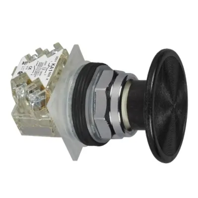 Buton Ø 30 - Guler Metal - Cap Ciuperca Ø 57 Mm - Negru - 1 D/I